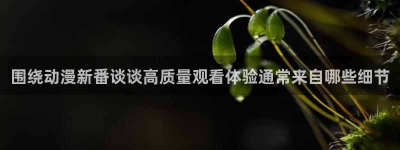 YY漫画章节更新:围绕动漫新番谈谈高质量观看体验通常来自哪些细节配图